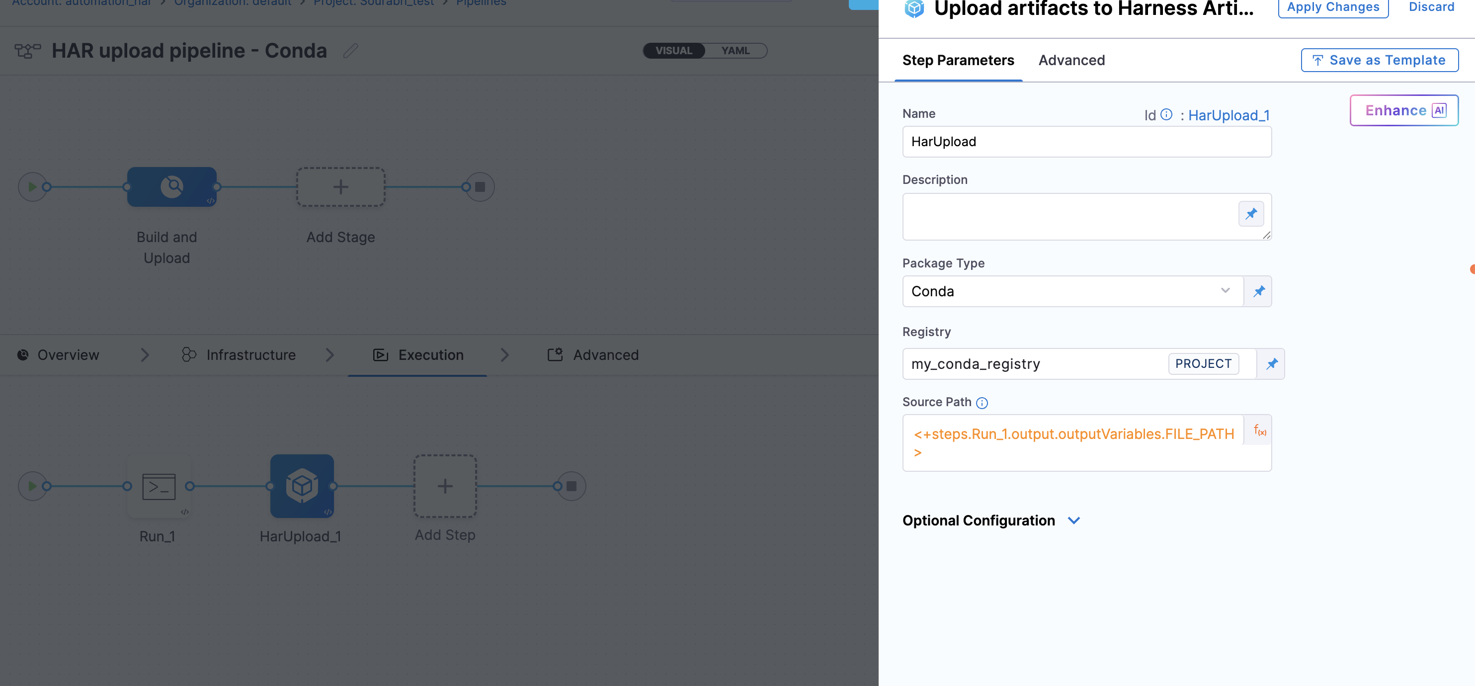 CI Upload Artifact